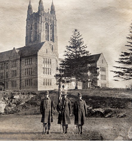 Old photo of Gasson Hall